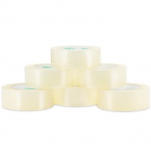 得力（deli）33009透明封箱膠帶45mm*150m(50um)6卷/筒