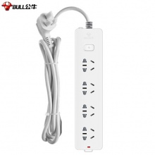 公牛（BULL）GN-410 經(jīng)典款電源插座接線板 4孔位 全長5米