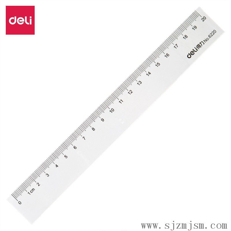 得力（deli）6220 直尺塑料直尺學(xué)生尺子直尺繪圖尺 20/30/40/50cm （計價單位：個）