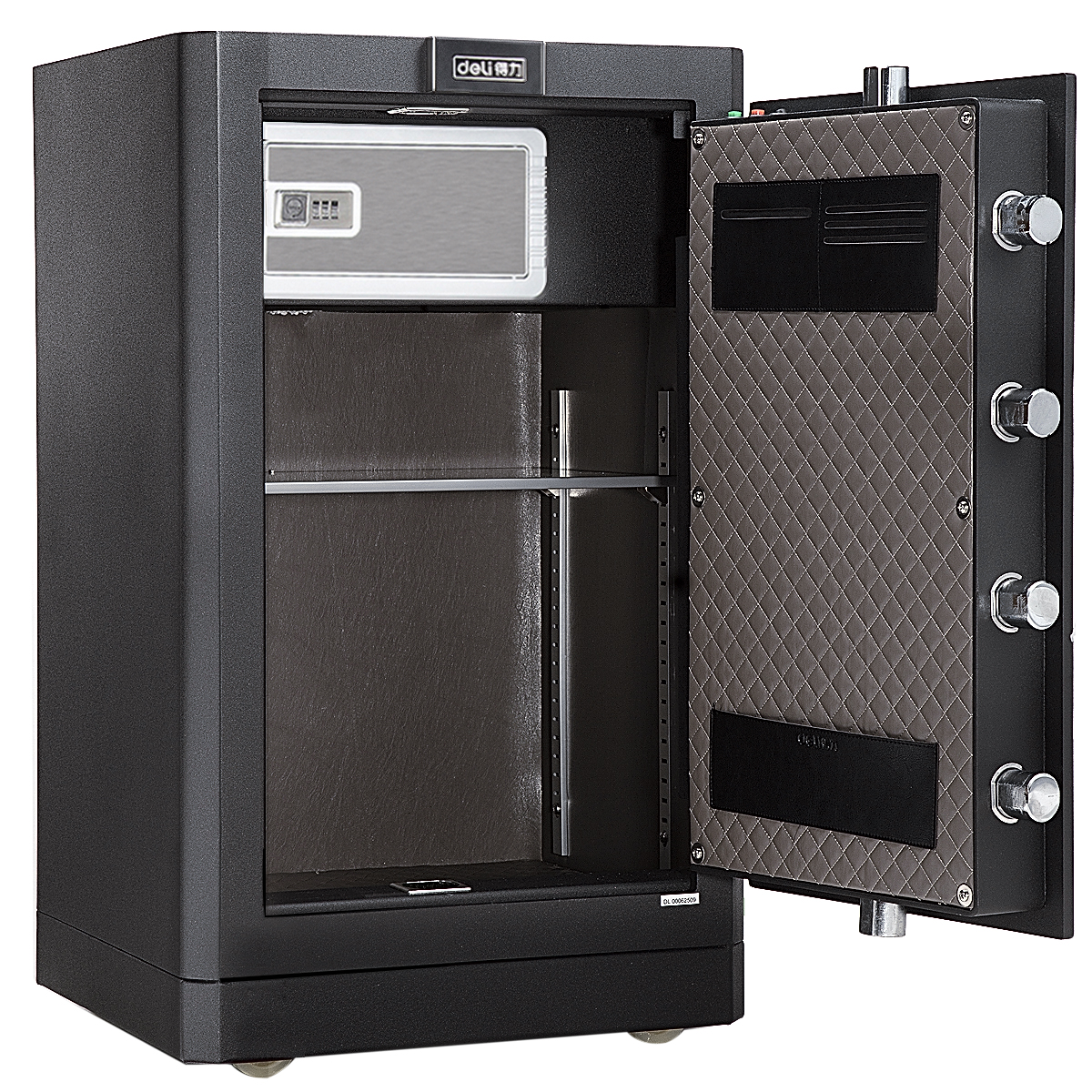 得力4088-app电子密码保险柜(深灰)